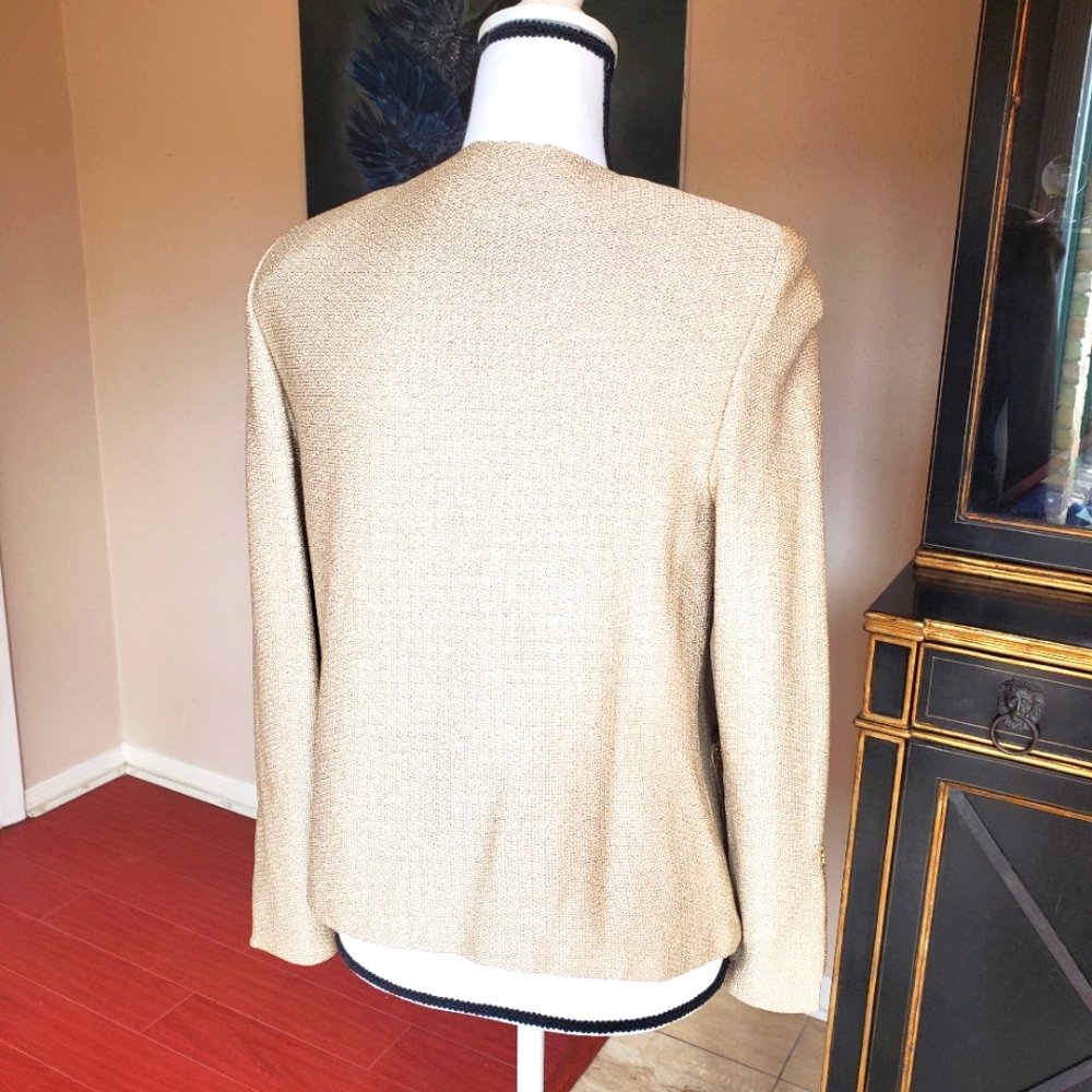 St John for Saks Fifth Avenue size 4 Gold Evening